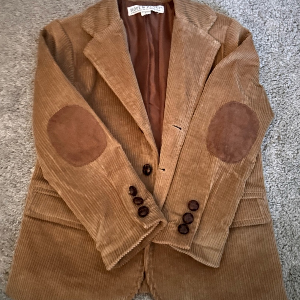 Brown Corduroy Kids Blazer